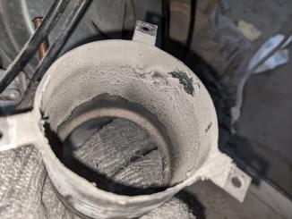 5．バーナ1号機<br>　ドラフトチューブ内ミスト堆積（除去済）